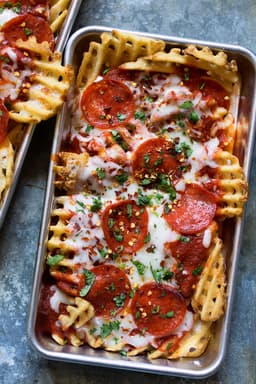 Pizza Fries with Mozarella