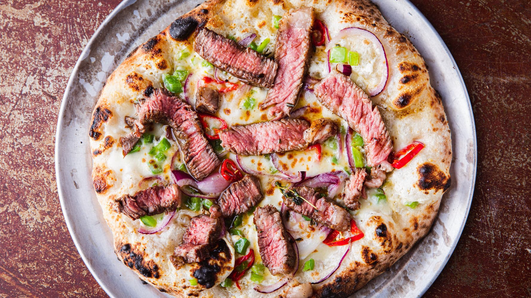 Steak Pizza