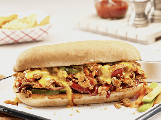 Buffalo Chicken Cheese Steak Sandwich